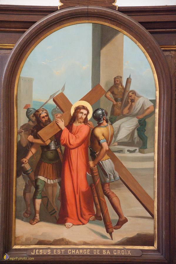 Nom de l'image : D30096292a_(c)Norbert-JUNG — Description :  Chemin de croix à l'église de la Ferté Vidame (28300)